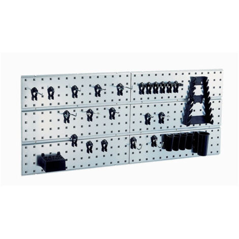 raaco 109642 Crochet à outils panneau perforé x 2 + 28 clips (l x H x P) 1040 x 440 x 11 mm 1 pc(s)