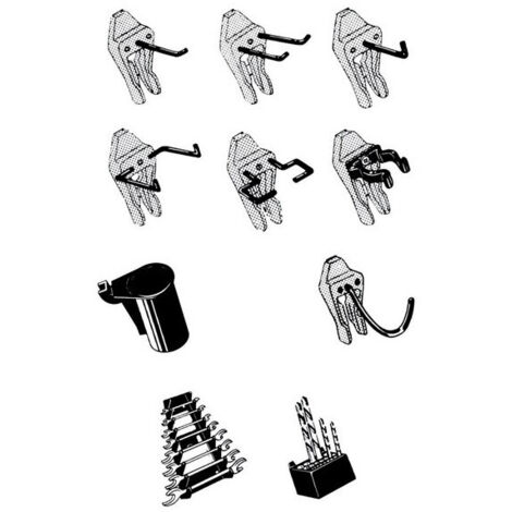 raaco 110532 Crochet à outils clip Mix 53 1 pc(s) R721052