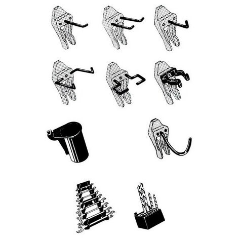 raaco 110532 Ganci per utensili Clip Mix 53 1 pz.