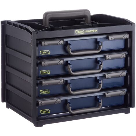 raaco, 136242, HandyBox, equipaggiato, 55 x 4, nero