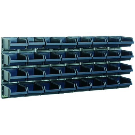 Raaco 139182 Bin Wall Panel with 32 Bins RAA139182