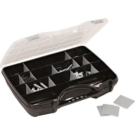 Raaco Allzweckkoffer 46 schwarz-silber 388x290x61