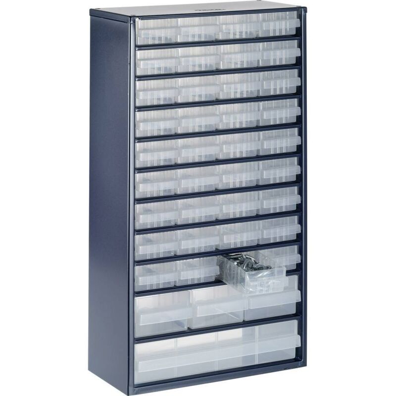 1240-123 Armoire à tiroirs (l x l x h) 306 x 150 x 552 mm Nombre de compartiments: 40 Contenu 1 pc(s) - Raaco
