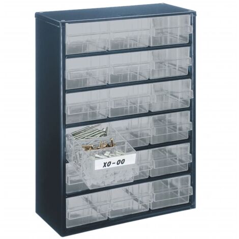 Armoire 918-02 avec 18 tiroirs 137478 Raaco - Bleu