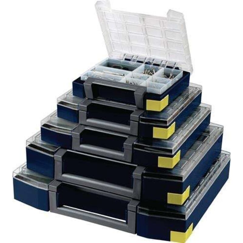 Boxxser 55 5x10-45 Coffret de rangement (l x h x p) 421 x 55 x 361 mm Nombre de compartiments: 45 Contenu 1 pc(s) - Raaco