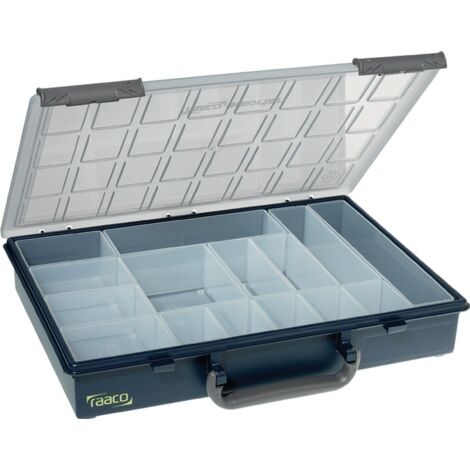 RAACO Sortimentkoffer Assorter 55 4x8-15 mit 15 Einsätzen 338 x 261 x 57 mm