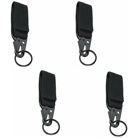 Rabais de dédouanement 1620% Ceinture à Suspendre Mousqueton, Boucle Tactique, Mousqueton Tactique Noir, Boucle de Gilet, Mousqueton en Sangle avec Porte-clés pour Camping Randonnée Activité de Plein