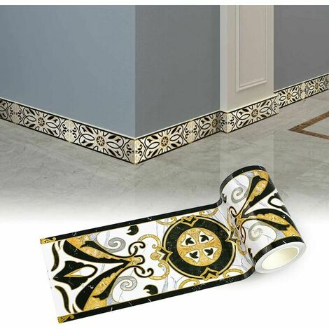 Rabais de dédouanement 1747% Frise Murale Adhesive 15CM - Décoration Autocollante Imperméable pour Cuisine, Salon, Salle de Bain (Style1)