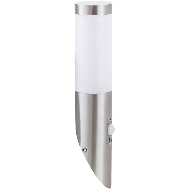 Wandleuchte Mit Bewegungsmelder 1xE27 Inox Fackel Satiniert Chrom 8266 Rabalux