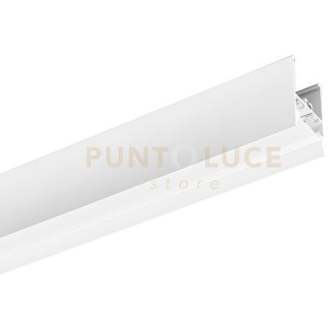 RABAT - PROFILO E DIFFUSORE BIANCO MT 2 IN ALLUMINIO SEZIONABILE PER PARETE-SOFFITTO
