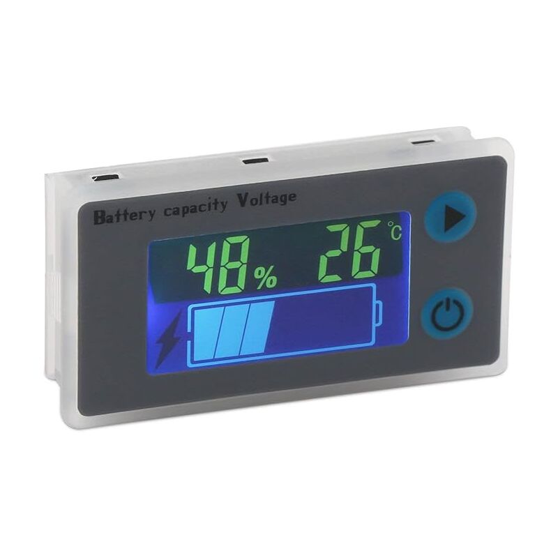 Image of Rabatt, 10–100 v Batteriekapazitätsmonitor, programmierbare Spannung, Batteriestandsanzeige, aafgvc