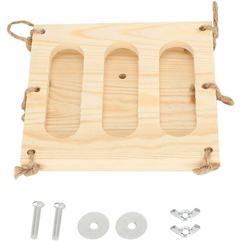 Rabbit Hay Feeder Rack, Folding Wooden Pet Grass Stand Eating Hay Dispenser for Small Animals Chinchillas Guinea Pigs Rabbit[S] Automatic Food Feeders