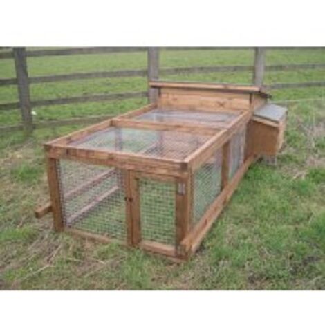 Rabbit Hutch and adjoining run