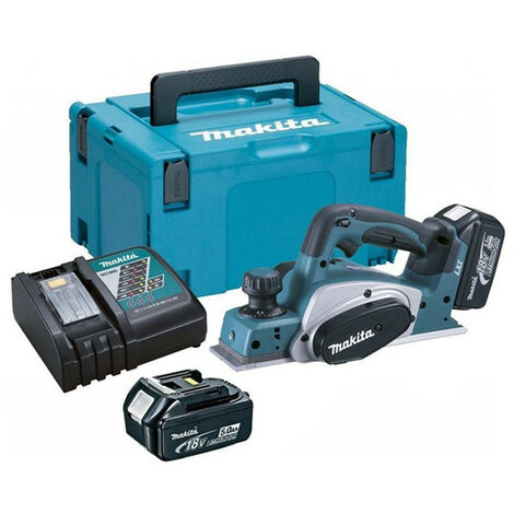 Rabot 18V LXT largeur 82 mm (2x5,0 Ah) en MAKPAC - MAKITA DKP180RTJ