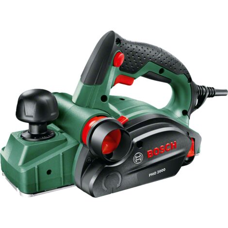 Rabot filaire Bosch - PHO 2000 (680W, Fer réversible pour rabot en carbure, clés six pans mle, emballage carton)
