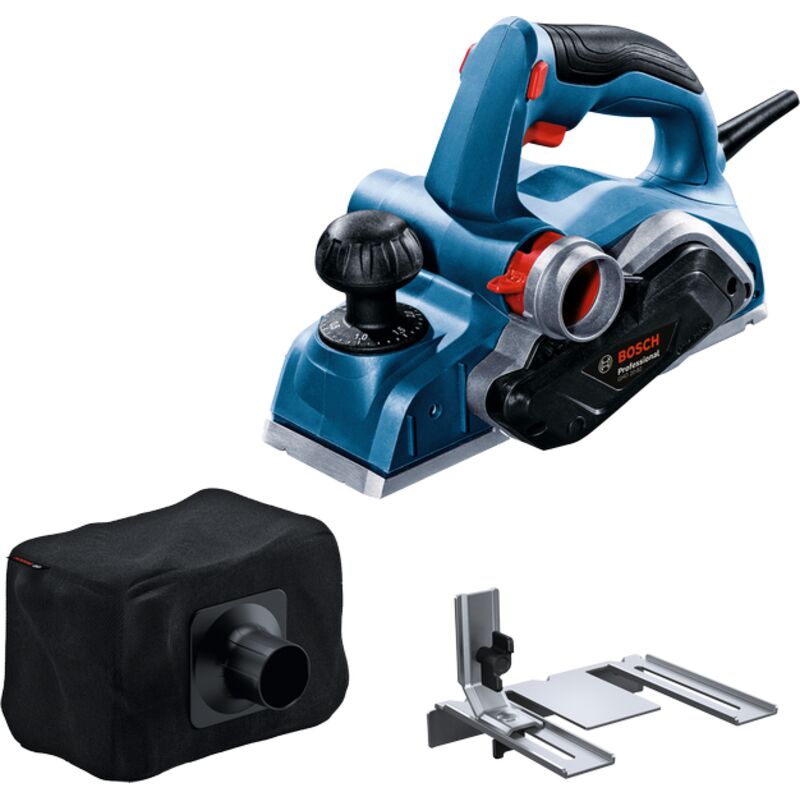 Rabot GHO 20 82 Professional Avec Butée parallèle Clé de montage Sac à poussière BOSCH 06015A9100 - vue 4