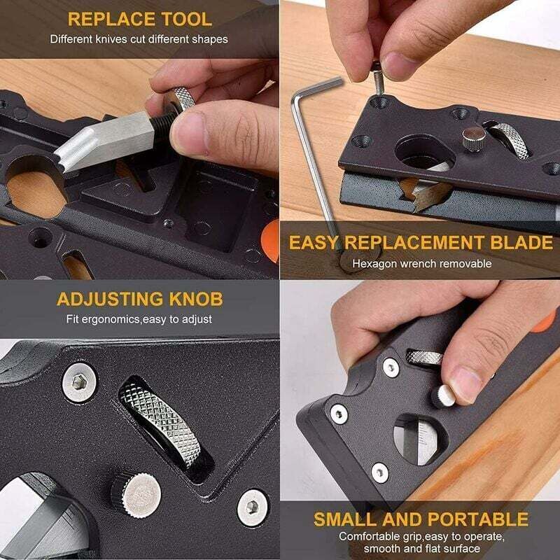 Raboteuse à Chanfrein Rabot d'angle de Menuiserie, rabot manuel pour