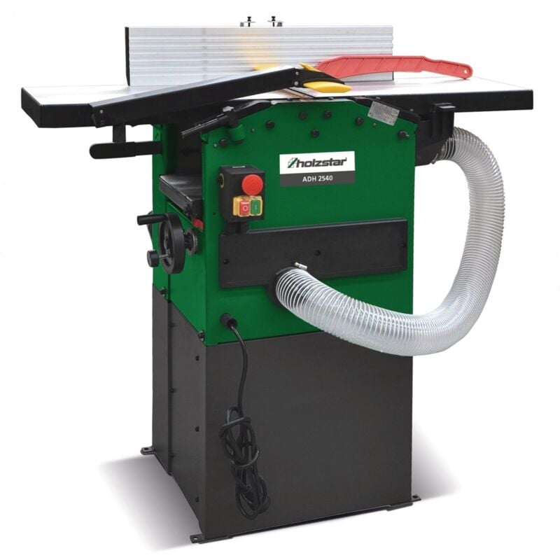 Raboteuse dégauchisseuse 254 mm 2 fers à rabot avec aspiration intégrée 1,2 kW 230V Holzstar ADH2540 230V