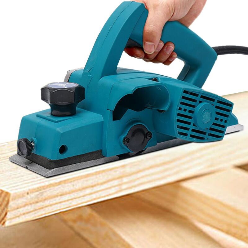 Raboteuse électrique 800 w Raboteuse électrique pour bois 11000 upm, profondeur de serrage 1 mm, raboteuse électrique pour bois 82 mm Largeur de rabot