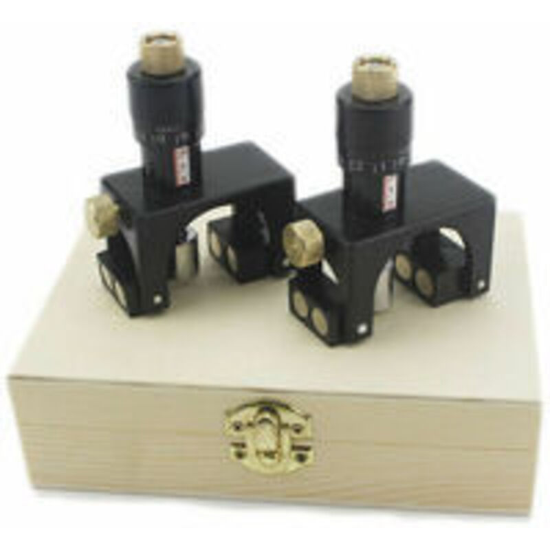 Fitags - Raboteuse plate, outil d'alignement de coupe, positionnement précis, raboteuse, réglage de calibrage réglable en hauteur, mouleur 2 pièces