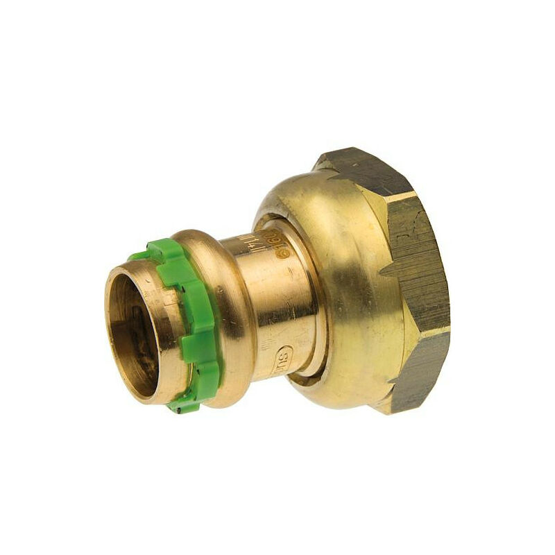 Rac. a sertir cuivre contour v demi raccord avec douille a sertir, 35mm x 11/4',VC5359 bg