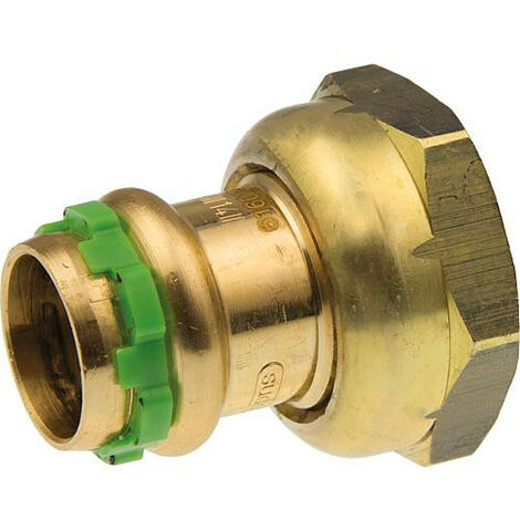 Rac. a sertir cuivre contour V demi raccord avec douille a sertir, 42 mm x 13/4",VC5359