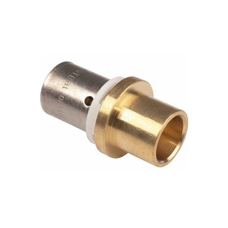 PBTUB Raccord PER à sertir adaptateur cuivre/PER Ø16 - cu14