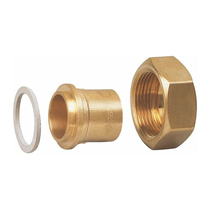 Ecolands - Raccord droit - 2 pièces - Spécial gaz naturel - à souder sur cuivre