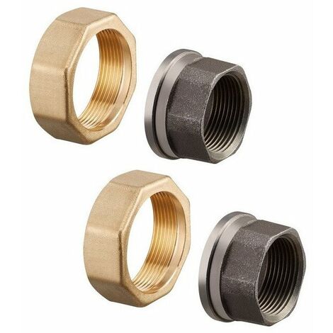 RACC. A MORSETTO 2 F + FILETTO BICCHIERE 1 1 / 4F PER REGUM.DN32 (da 2)