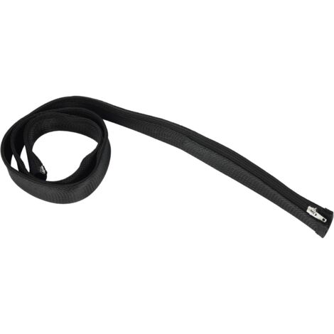 RACCOGLI CAVI CON ZIP 1,5M D.25MM NERO.
