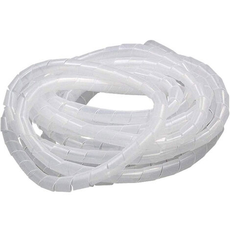 Raccogli cavi spiralato tubo 5 metri copri cavo organizer per cavi e fili elettrici in plastica trasparente diametro da 6 mm