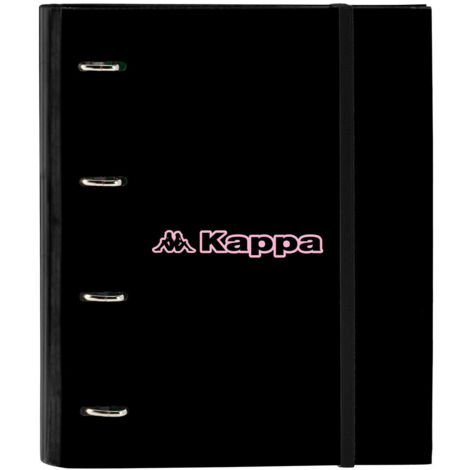 Raccoglitore ad anelli Kappa Silver pink Nero Rosa 27 x 32 x 3.5 cm