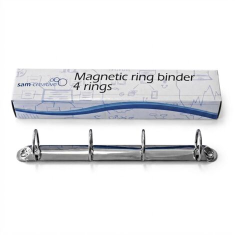 Raccoglitore ad anelli magnetico 4 anelli a D