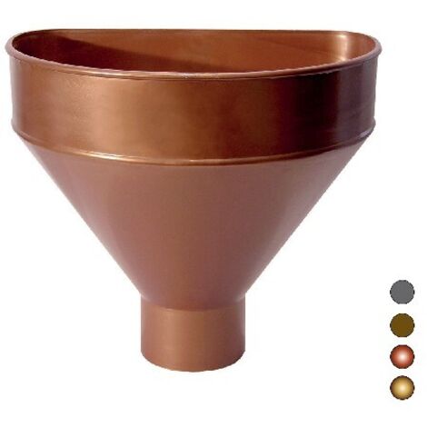 RACCOGLITORE MONOLITICO IN PVC PER PLUVIALI Diam. 100 - Rame antico