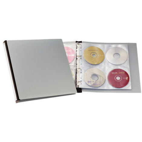 Raccoglitore per CD/DVD Durable 96 CD/DVD/Blu-ray Nero, Grigio 12 pz. 527701