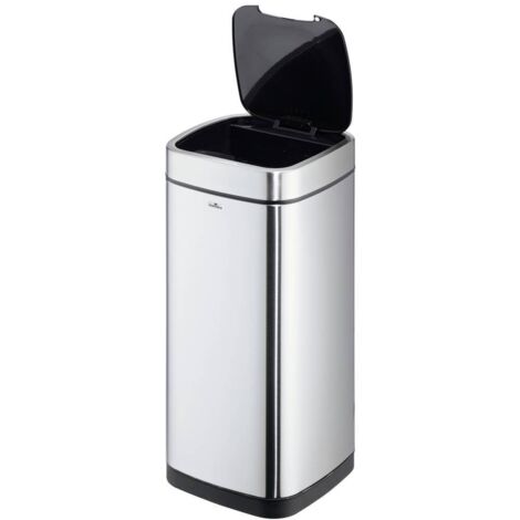 Raccoglitore rifiuti NO TOUCH 35L 35 litri H690mm VA/Ku.metallo argentato
