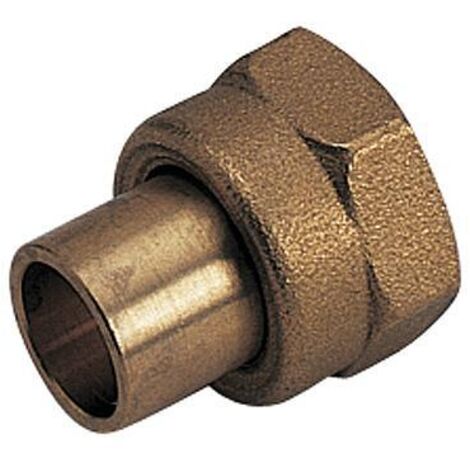 Raccord 2 pièces avec joint - écrou M20x150 / à souder sur tube cuivre Ø8 - Favex