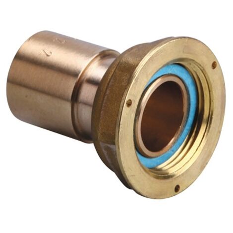Raccord 2 pièces compteur gaz à braser - NF - écrou 25/50 - cuivre Ø54 - Gurtner