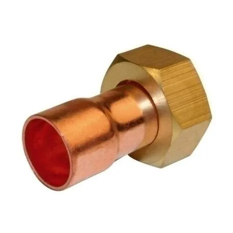 Raccord 2 pièces douille cuivre 12x17/15