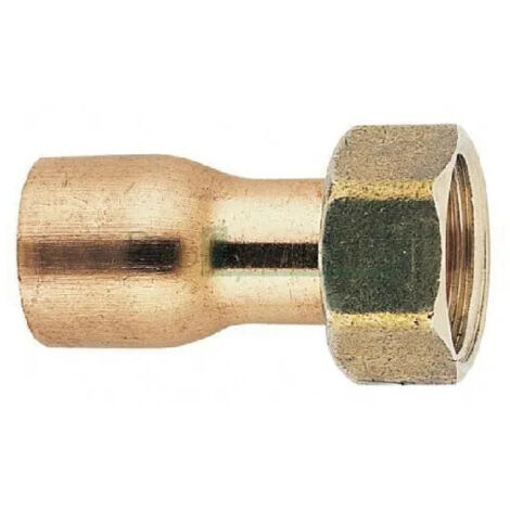 Raccord 2 pièces douille cuivre 15X21/12