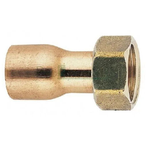 Raccord 2 pièces douille cuivre 20x27/15