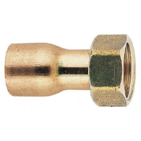 Raccord 2 pièces douille cuivre 20X27/20