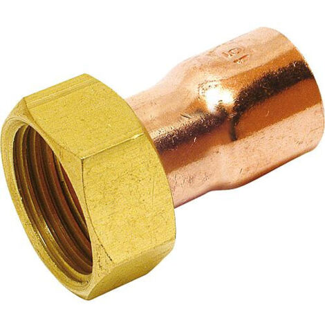 Raccord 2 pieces douille cuivre 359gcl femelle 1"1/4 pour tube cuivre ø 28