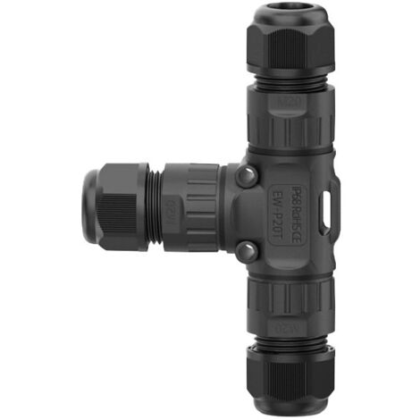 Raccord 3 câbles connecteur linéaire 3 pôles IP68 ARIC 52062