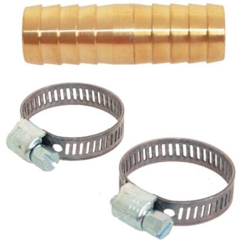 raccord 3 pièces - laiton - diamètre 19 mm - 20 x 27 + 2 colliers - techno 3953252
