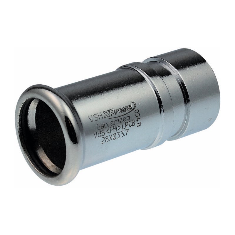 Aalberts - Raccord à sertir / rainuré - Xpress Carbone integrated piping systems - ff diamètre 28 - 33,7 mm