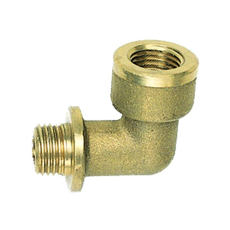 Raccord à 90 degrés laiton jaune 1/4 'mf