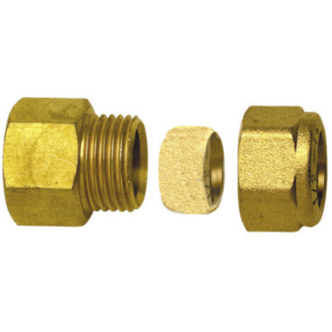 Raccord à bague droit F3/8 x tube 10mm (X 10) - DIFF