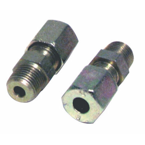 Raccord à bague Droit M1/4'' x tube 10mm (X 2) - DIFF