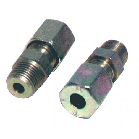 Raccord à bague droit M1/4 x tube 8mm (X 2) - DIFF
